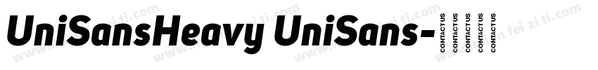 UniSansHeavy UniSans字体转换